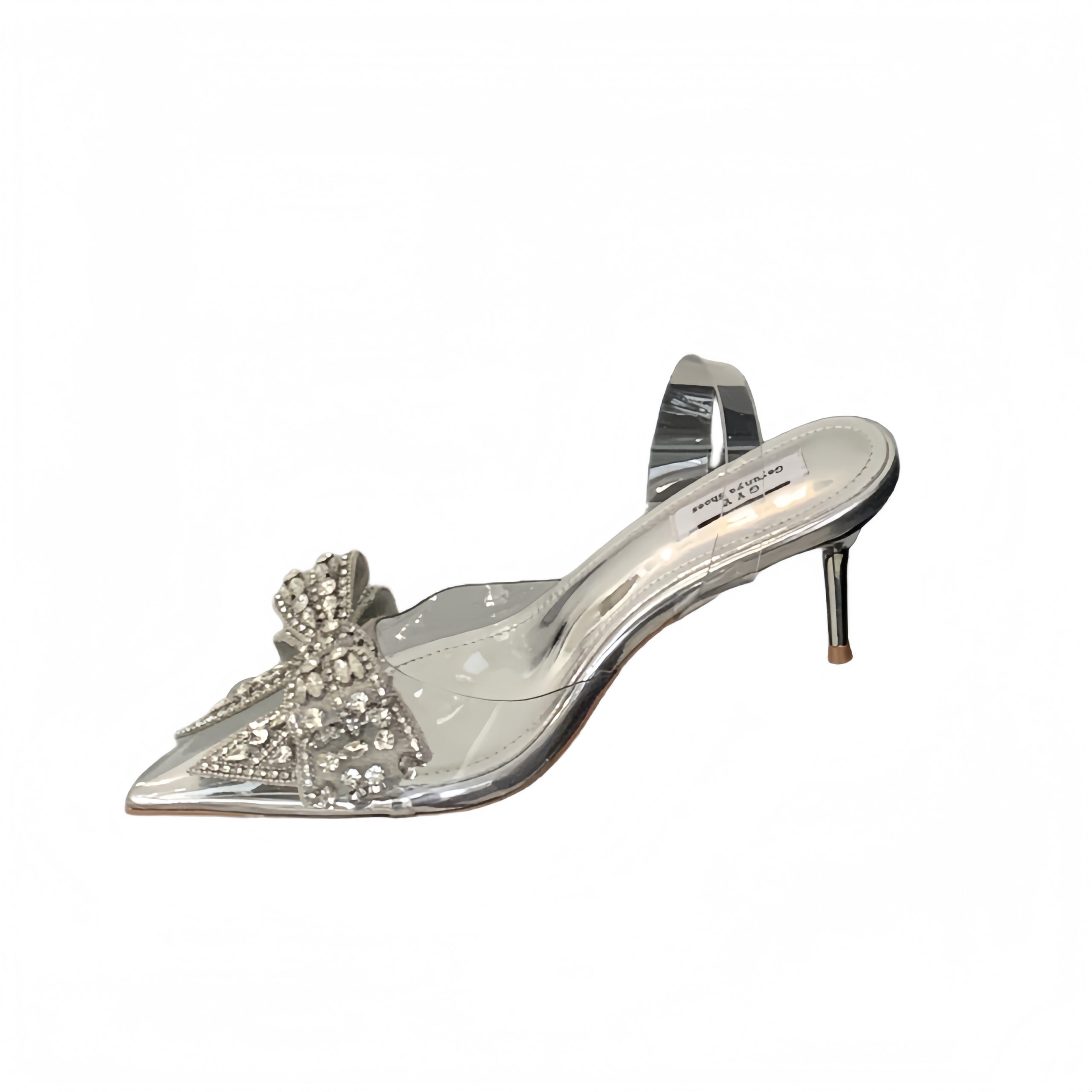 2026 New Crystal Shoes Women's Back Strap Sandals Thin Heel 35-40 - Image 5