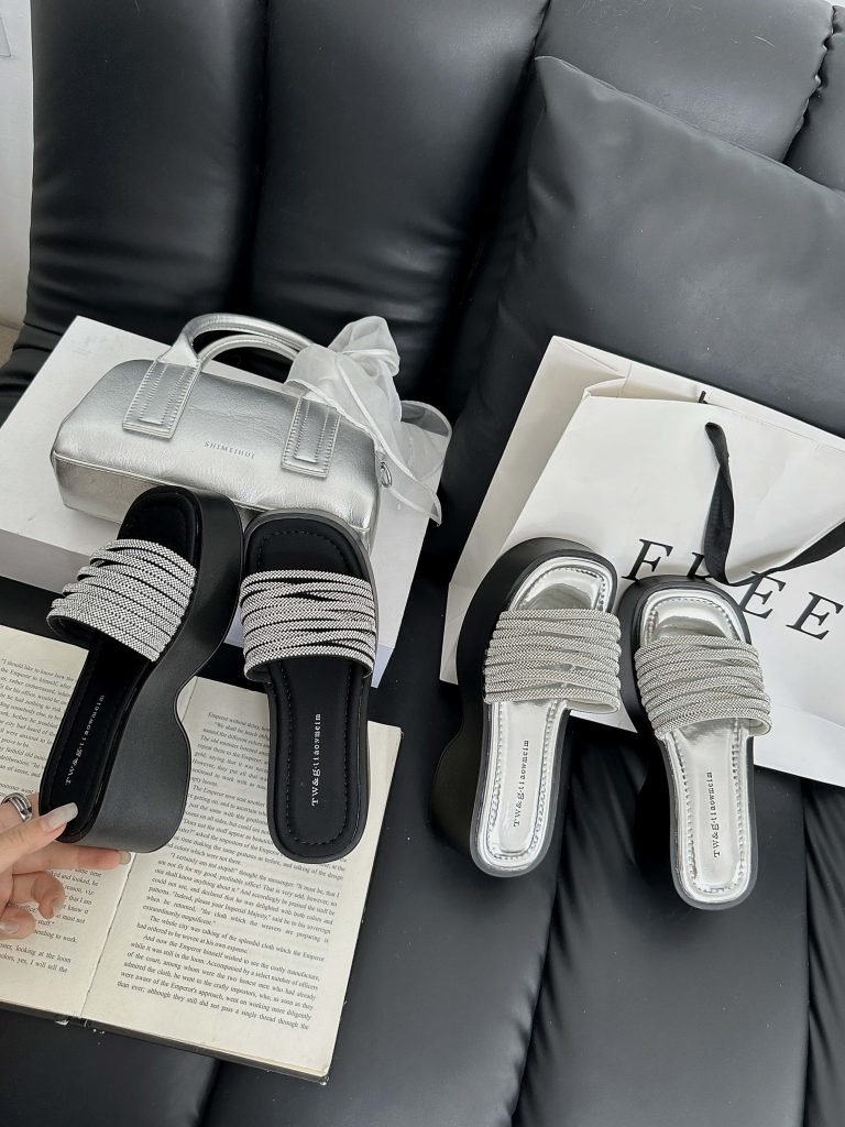 2025 Summer New Retro Platform Slippers for Women - High Heel Beach Sandals