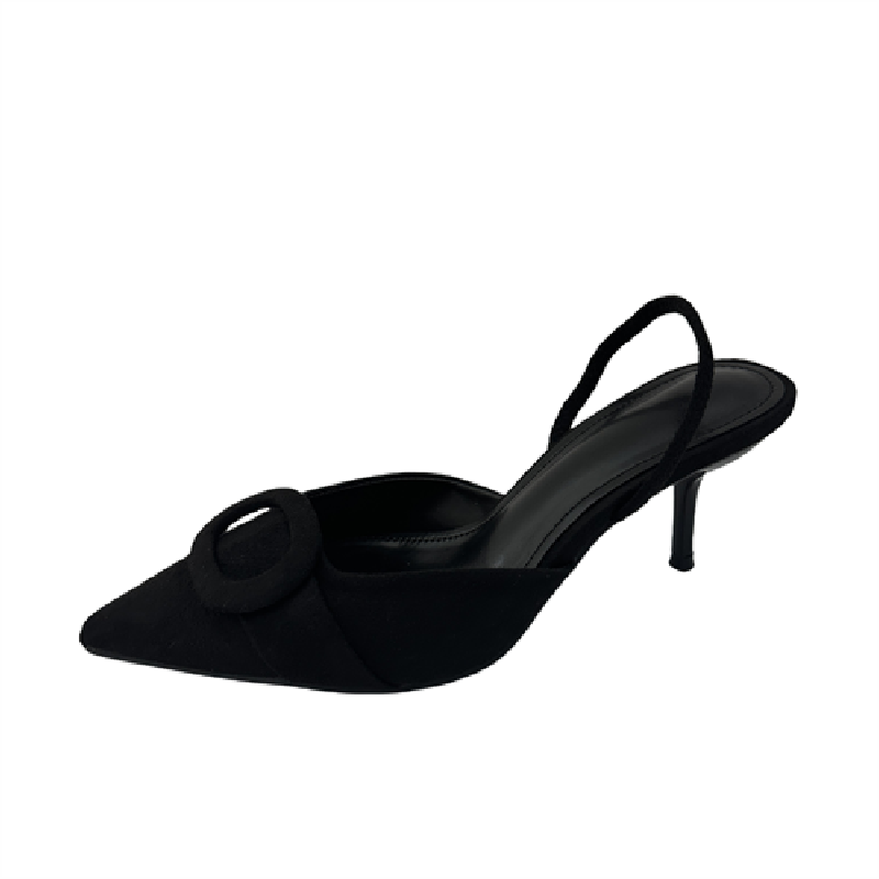 2025 New High Heel Back Strap Women's Sandals Pointed Toe - Image 5