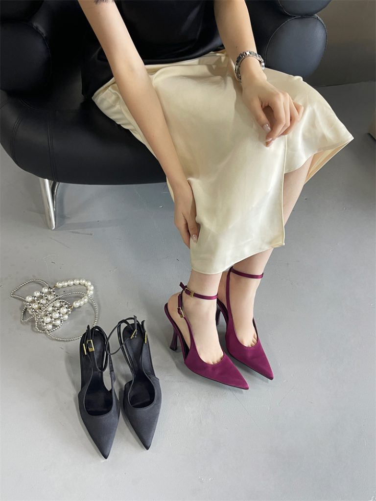 2025 New Spring Autumn High Heel Ankle Strap Sandals Women's Heels