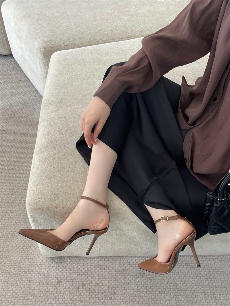 2025 New High Heel Closed Toe Ankle Strap Women's Sandals - Image 4