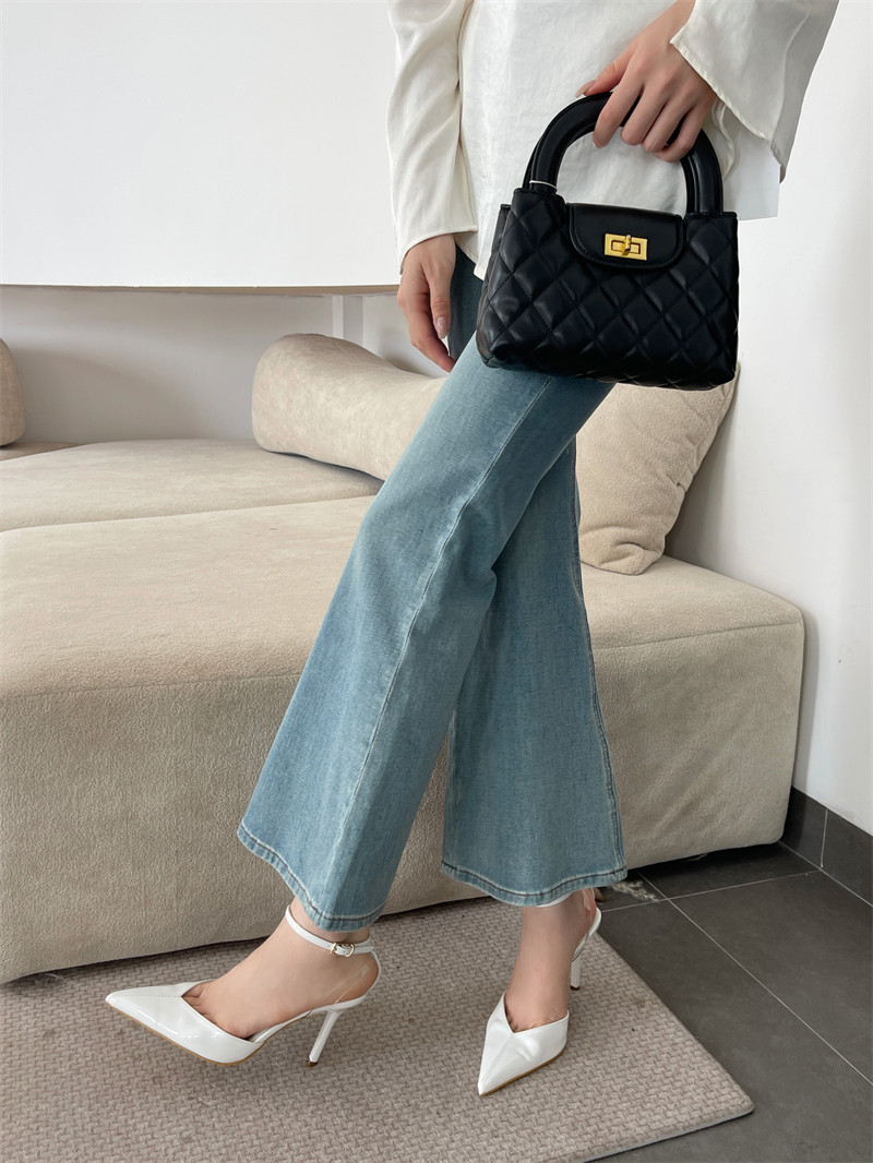 2025 New High Heel Closed Toe Ankle Strap Women's Sandals - Image 3
